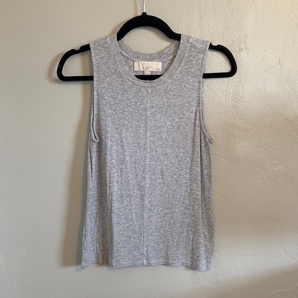 LOFT Tops - LOFT grey tank top.